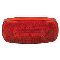 Fultyme Rv Marker/Clearance Light With Reflex, Red Lens, White Base - 1107 - 590-1107F1