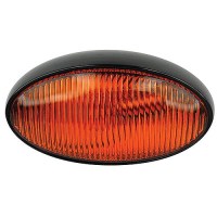 Fultyme Rv Oval Porch/Utility Light W/O Switch, Yellow/ Black Housing - 590-1120 - 590-1120F1