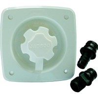 Jabsco 44412-1045 White 90° Port Flush 45 Psi Water Pressure Regulator - 44412-1045 - 6-444121045F1