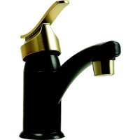 Dura Faucet Dfpl200Mbrg Single Lever Centerset Lavatory Faucet, Matte Black - Rose Gold - Df-Pl200-Mbrg - 621-Dfpl200Mbrgf1