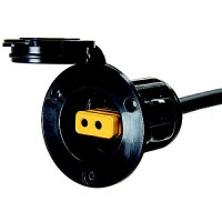 Flush Mount Power Port, Black - 1903012 - 627-1903012F1