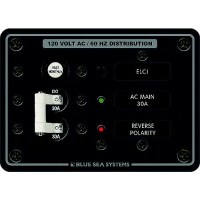 Blue Sea Systems Ac Residual Current Circuit Breaker Panel, Main - 8100-Bss - 661-8100F1