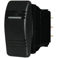 Blue Sea 7945 Water Resistant Contura® Iii Switch, Black, (On)-Off-On - 7945-Bss - 661-7945F1