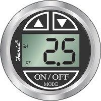 Faria Digital Depth Sounder, Chesapeake Ss Black W/In-Hull Transducer - F13751 - 678-13751F1