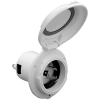 Park Power 304Elbrv Power Inlet, 30A White Contoured - 304El-Brv - 679-304Elbrvf1