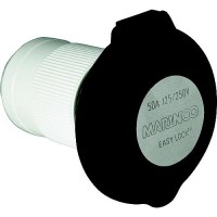 Park Power 6344Elbrvblk Power Inlet, 50A Black - 6344El-Brv.Blk - 679-6344Elbrvblkf1