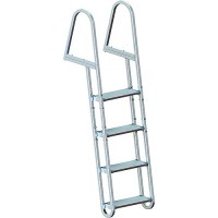Dock Edge De2154F Stand Off Welded Aluminum Ladder With Quick Release, 4-Step - De2154F - 686-De2154Ff1