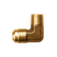Fairview 494A Brass Flare 90° Male Pipe Elbow, 1/4 Tube Od. X 1/8