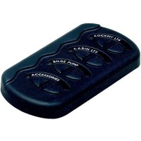 Marinco Contour Generation Ii Sprayproof Switch Panel With Fuse(S) - Black - Cg2-4W-F - 969-Cg24Wff1