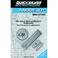 Quicksilver 97-8M0107550 Mercury Verado Anode Kit, Aluminum - 8M0107550 - 710-97-8M0107550F1