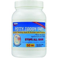 Valterra Q5004 Potty Toddy Tabs Non Toxic Rv Toilet Odor Neutralizer Tablets - Q5004 - 800-Q5004F1
