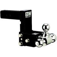 B&W Ts10048B Trailer Hitches Tow & Stow Tri Ball Receiver Hitch | Fits Standard 2