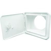 B&B Molders 94302 Sewer Hose/Storage Hatch, Polar White - 94302 - 865-94302F1