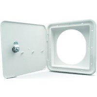 B&B Molders 94304 Fuel Hatch W/Oval Back, Polar White - 94304 - 865-94304F1