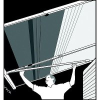 Dometic Optima Tension Rafter System, Polar White - 9108684719 - 951-9108684719F1