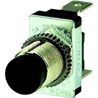 Bep 1001402 Momentary Contact Switch Off/(On), Black - 1001402 - 969-1001402F1