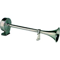 Ongaro Deluxe Single Trumpet Horn, 12V - 10027 - 120-10027F1