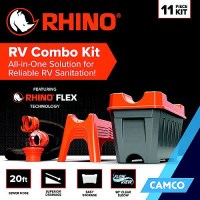 Camco 43075 Rhino Rv Combo Kit, W/20' Rhinoflex Hose - 43075 - 17-43075F1