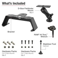 Ram Fishfinder Deck Kit Uni 2X - RAM-FF1-D-115-2 - 170-RAMFF1D1152F1