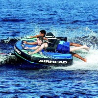 Airhead Ahdv2 Deep V Towable Tube, Blue, 2 Person - Ahdv-2 - 253-Ahdv2F1