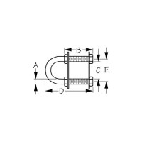 Sea-Dog 0800551 Stainless Bow Eye 7/16