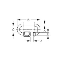 Quick Link-Galvanized, 3/16