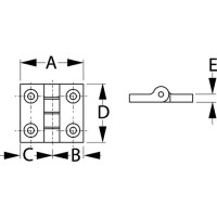 Butt Hinges, Pr. - 202580-1 - 354-2025801F1