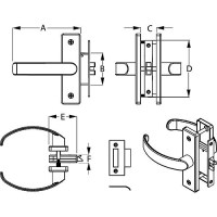 Seadog 2216101 Door Handle Latch - 221610-1 - 354-2216101F1