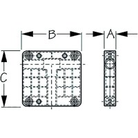 Sea-Dog 327150 Rail Mount Motor Bracket, 8 Hp (2-Cycle Only) A: 1-9/16