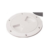 Seadog Quarter-Turn Deck Plate With Internal Collar | #8 Fastener | White Finish - 336382-1 - 354-3363821F1