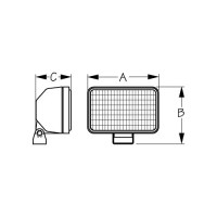 Floodlight-Halogen 12V 55W - 405110-1 - 354-4051101F1