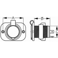 Deluxe Power Socket - 426120-1 - 354-4261201F1