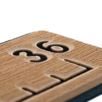 SeaDek 36&rdquo; Routed Ruler - 6mm - Brushed Texture - Mocha/Black - 53583-80093 - 356-5358380093F1