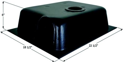 Icon 00437 Bottom Drain Holding Tank, 8 Gal. - 00437 - 398-00437F1