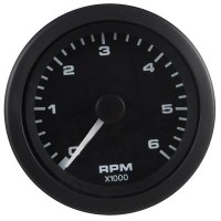 Tach 6K, Black Premier Pro 3IN - 62724P - 47-62724PF1
