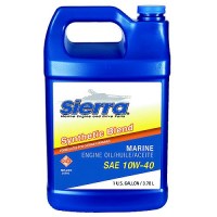 Sierra 95513 10W40 Fcw 4-Cycle Outboard Synthetic Blend Oil, Gal. - 18-9551-3 - 47-95513F1