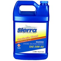 25W50 Fcw 4-Cycle Outboard Synthetic Blend Oil, 4L - 18-9552-3 - 47-95523F1