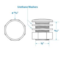 Seachoice Livewell Light, Mini Led Accent, Green, Waterproof, 50,000 Hours - 50-05511 - 50-05511F1