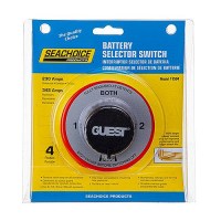 Seachoice Battery Select Switch, 4 Positions 1/2/Both/Off, 5-1/2 In. Dia. X 2-5/8 In. High - 50-11504 - 50-11504F1