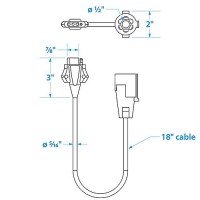 Seachoice 7 Way Trailer Connector - 13811 - 50-13811F1