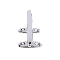 Seachoice Chrome Plated Polished Cast Brass Hollow Base Yacht Cleat - 30311 - 50-30311F1