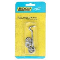 Seachoice 36141 Chrome Plated Brass Cabin Door Hook, 3
