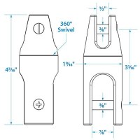 Seachoice 44511 Stainless Steel Anchor Swivel - 4-5/8
