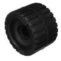 Seachoice Black Rubber Ribbed Roller 4-3/8