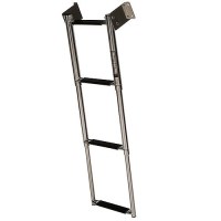Seachoice 71231 Telescoping Transom Mount Stainless Steel 4-Step Ladder - 71231 - 50-71231F1