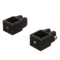 Seachoice Square Jaw Slide For 1 In. Square Tube Bimini Tops, Black Nylon, Pack Of 2 - 50-76361 - 50-76361F1