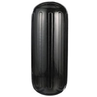 Seachoice 79161 Center Hole Ribbed Fender, Black, 10