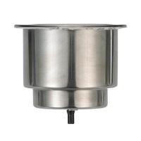 Seachoice 79371 Stainless-Steel Recessed Drink Holder With Blue Led Light - 50-79371 - 50-79371F1