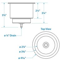 Seachoice Stainless Steel Recessed Drink Holder - 50-79421 - 50-79421F1