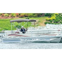 48 High 4 Bow Square Tube Pontoon Ups-Able Bimini Top, Forrest Green Sunbrella Fabric Only - 510A03 - 500-510A03F1